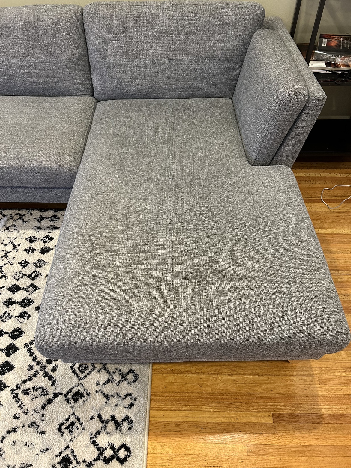 Grey Chaise Sofa - photo 2