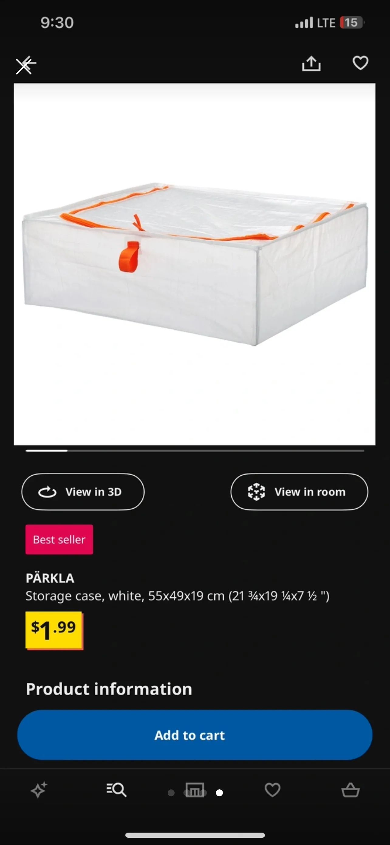 IKE Storage Case #freecycle thumbnail