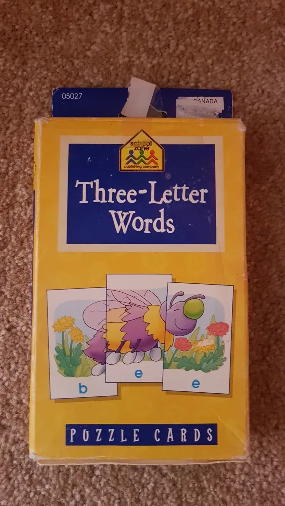 School Zone Three-Letter Words Puzzle Cards thumbnail