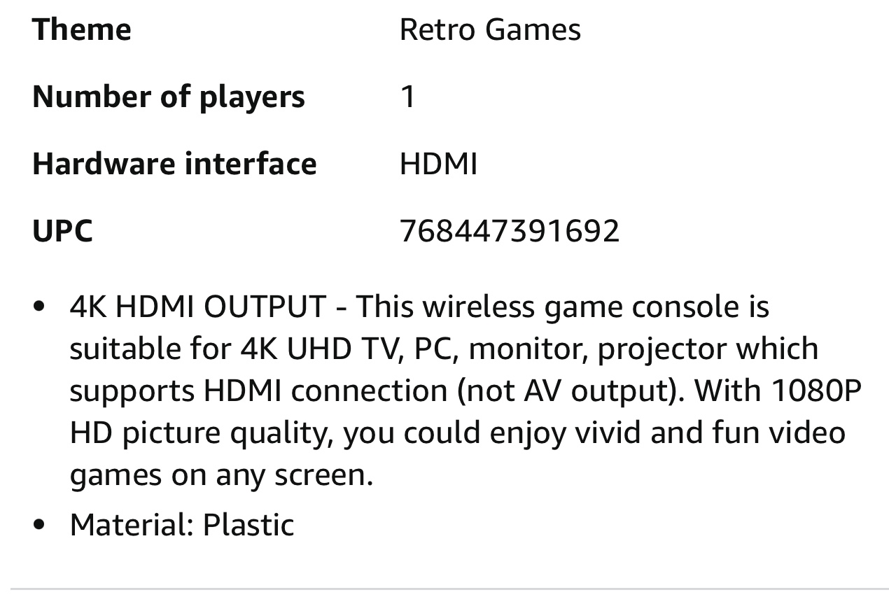 Wireless Retro Game Console with 2 Controllers - photo 2