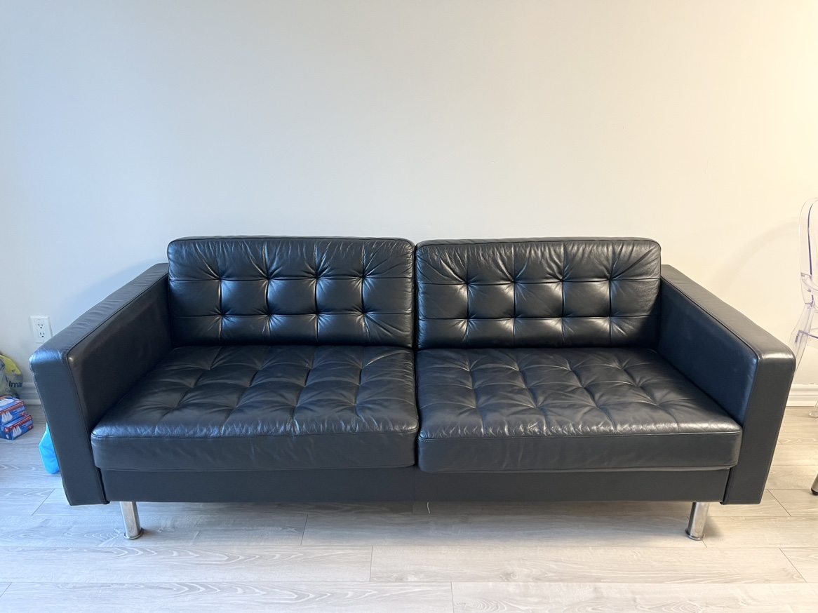 Black Leather Sofa