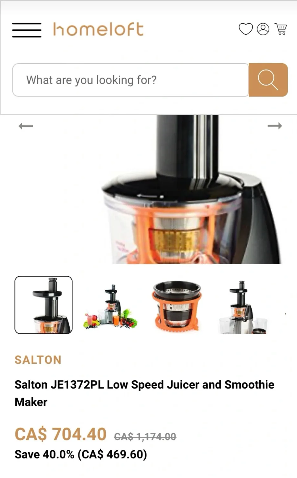 Salton VitaPro Low Speed Juicer image indicator(2)