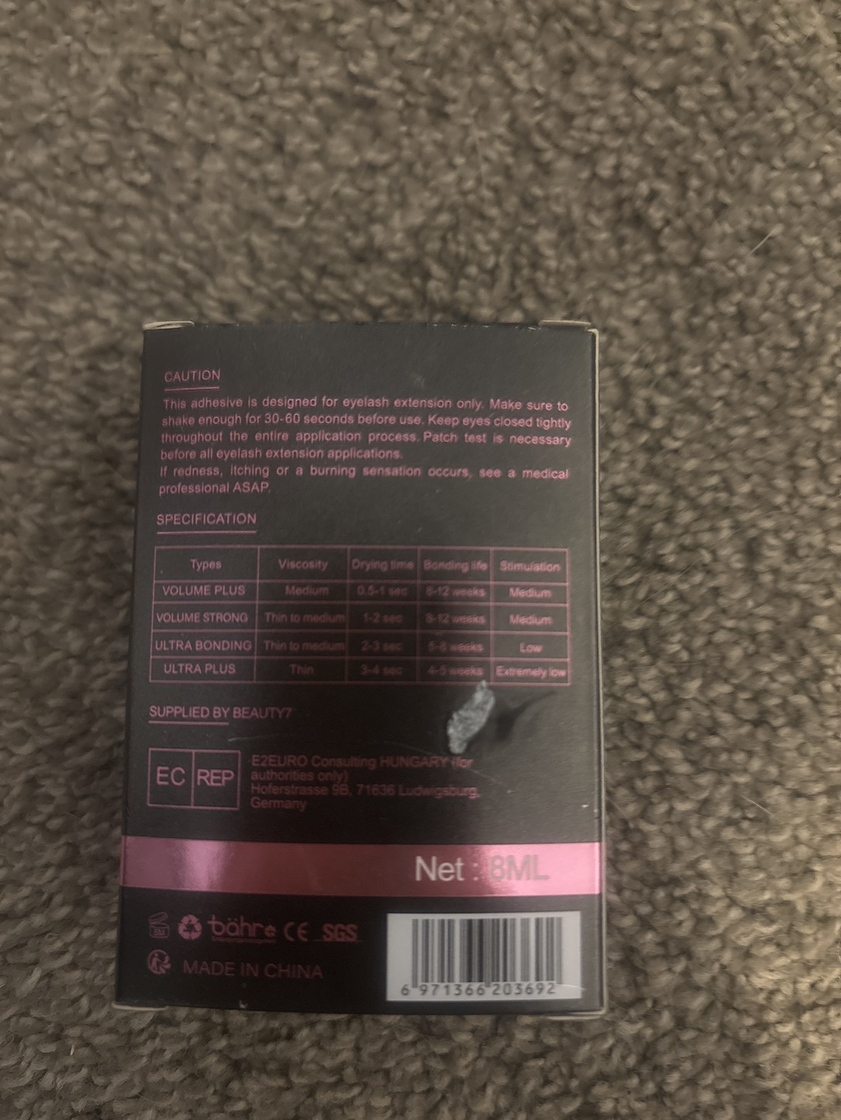 Ultra Plus Eyelash Extension Adhesive - photo 2