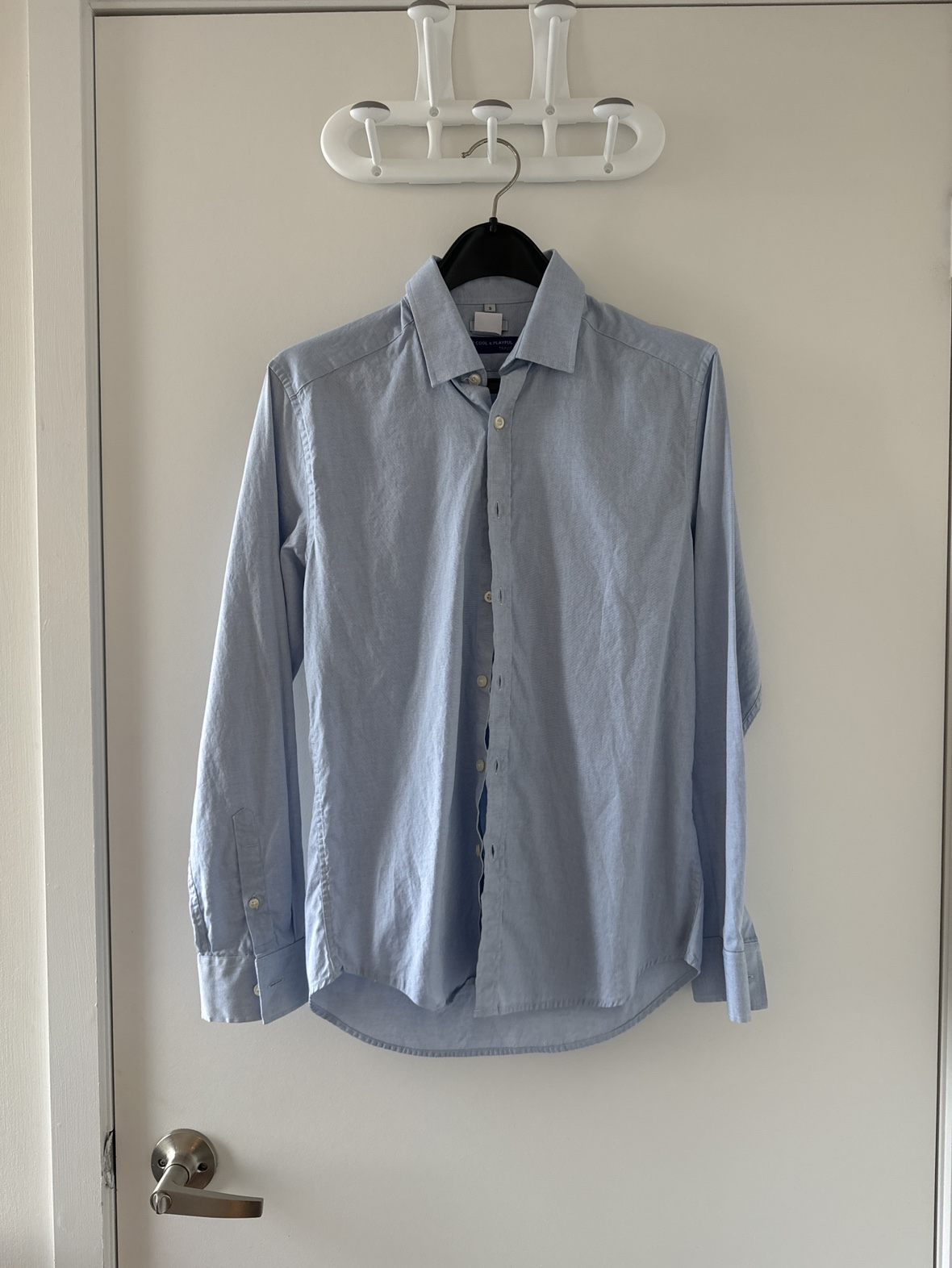 Men's Blue Long Sleeve Shirt