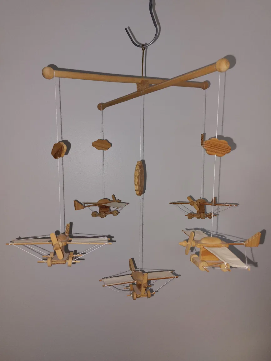 Wooden Airplane Mobile, #FREECYCLE thumbnail