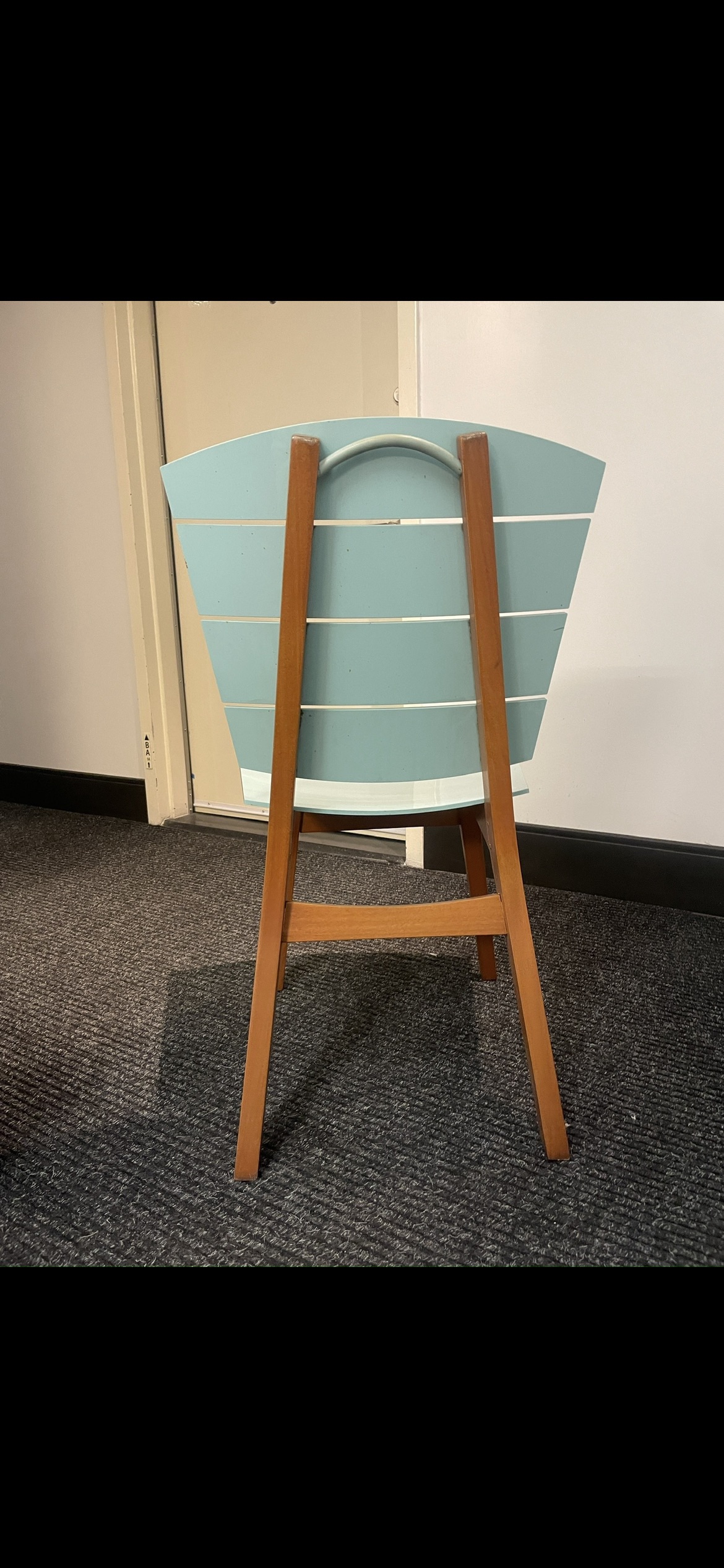 Set of 3 Light Blue Chairs - photo 2