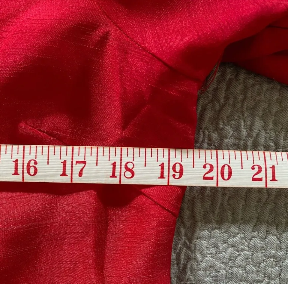 Coral Bay Red Embroidered Silk Look Jacket image indicator(4)