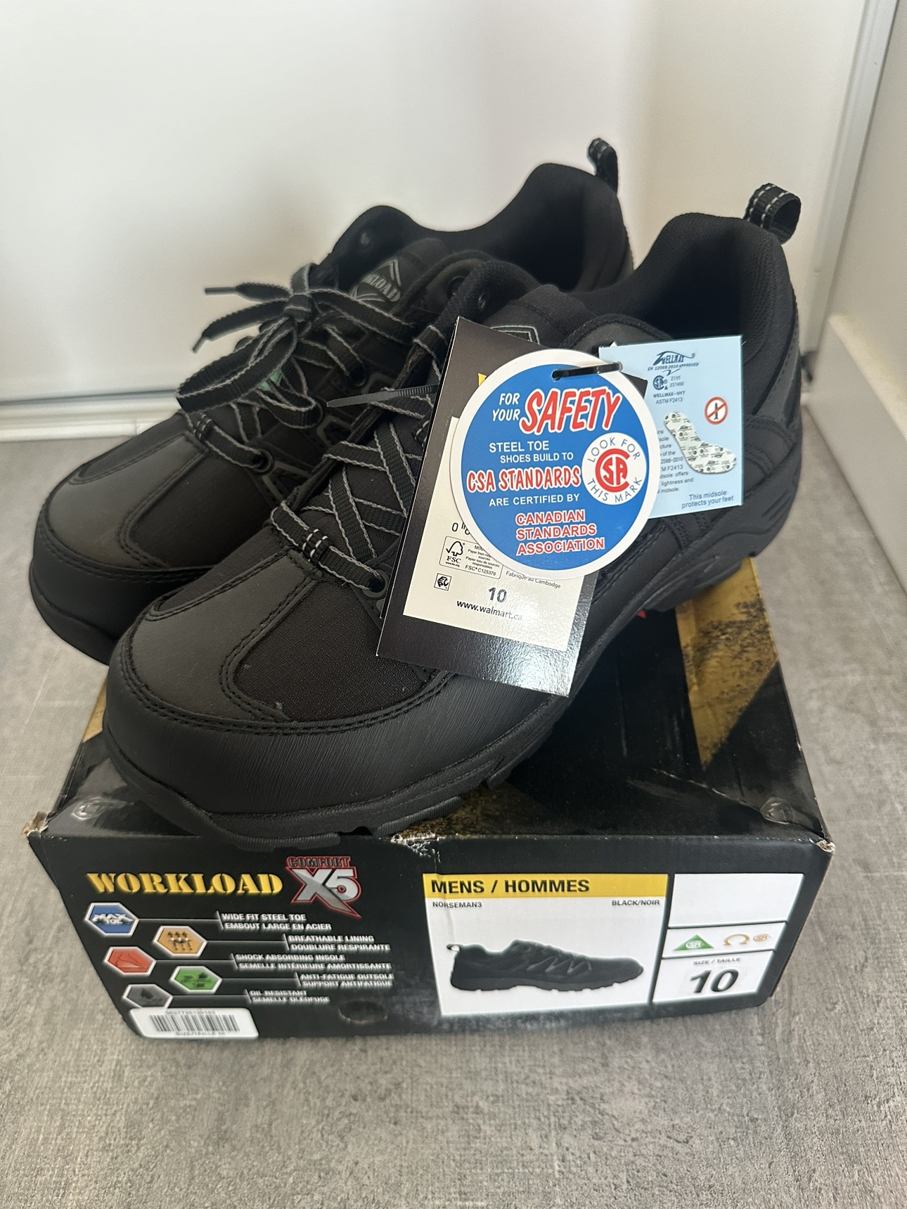 Workload Men's Norseman Safety Work Shoes,