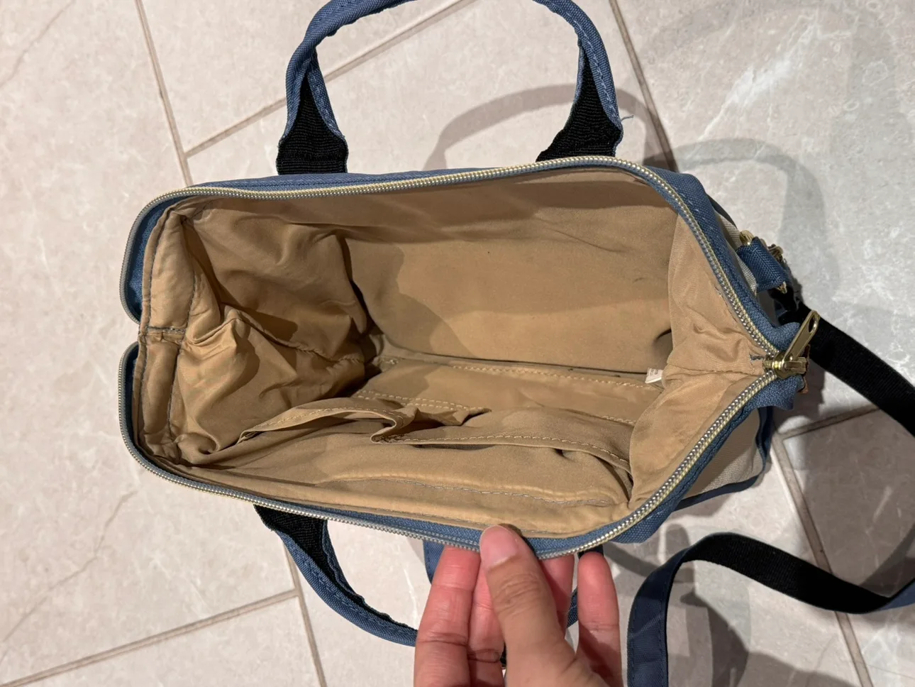 anello Blue and White Bag image indicator(2)