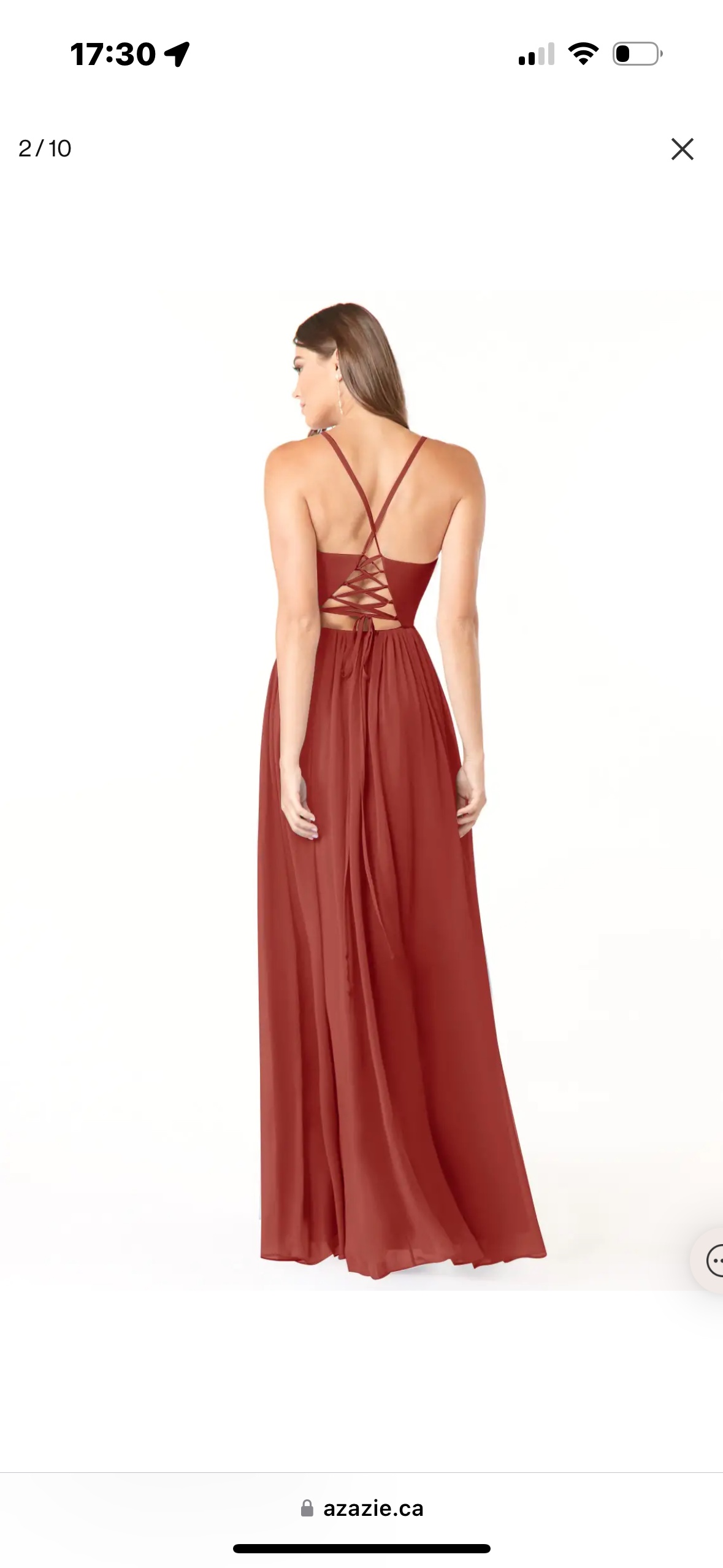 Azazie terracotta Bridesmaid Dress - photo 4