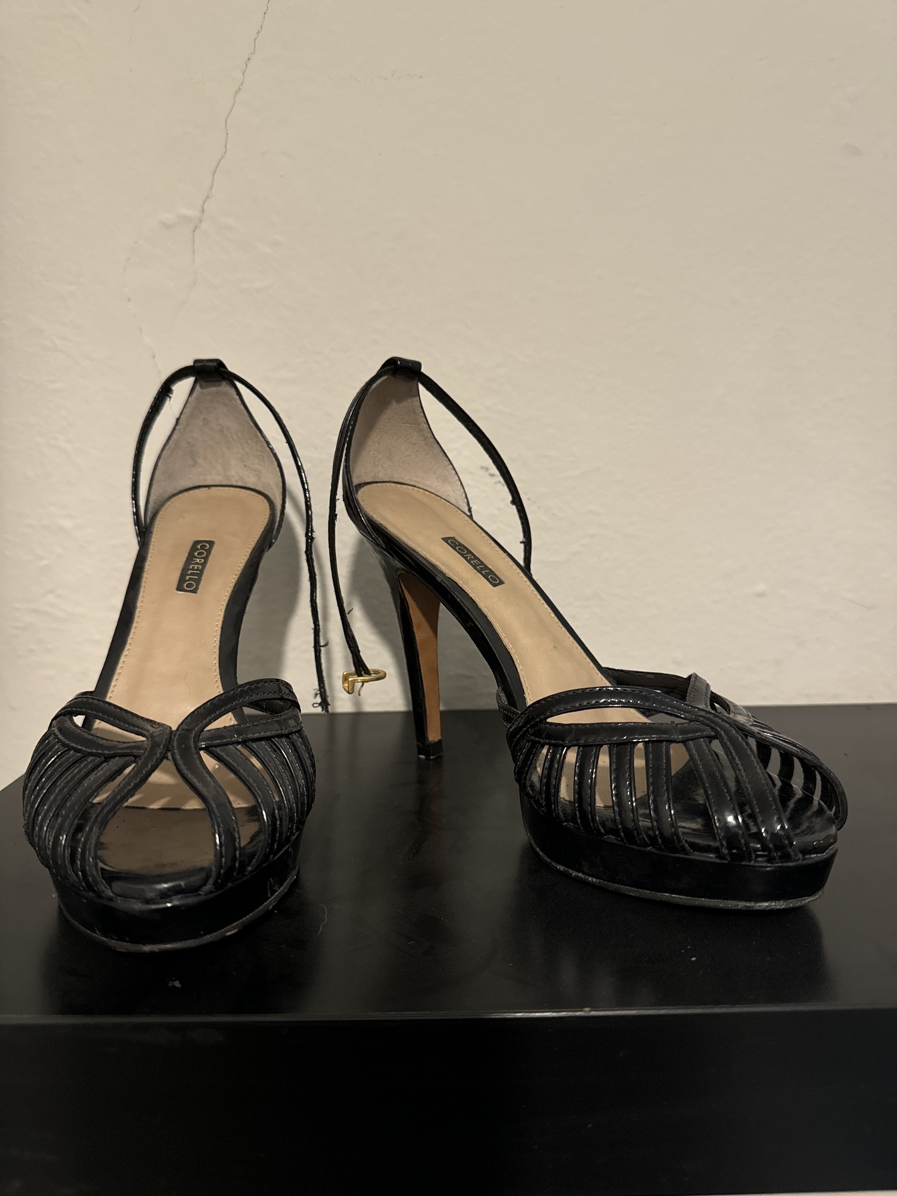 Corello Black Patent Leather Heels #freecycle