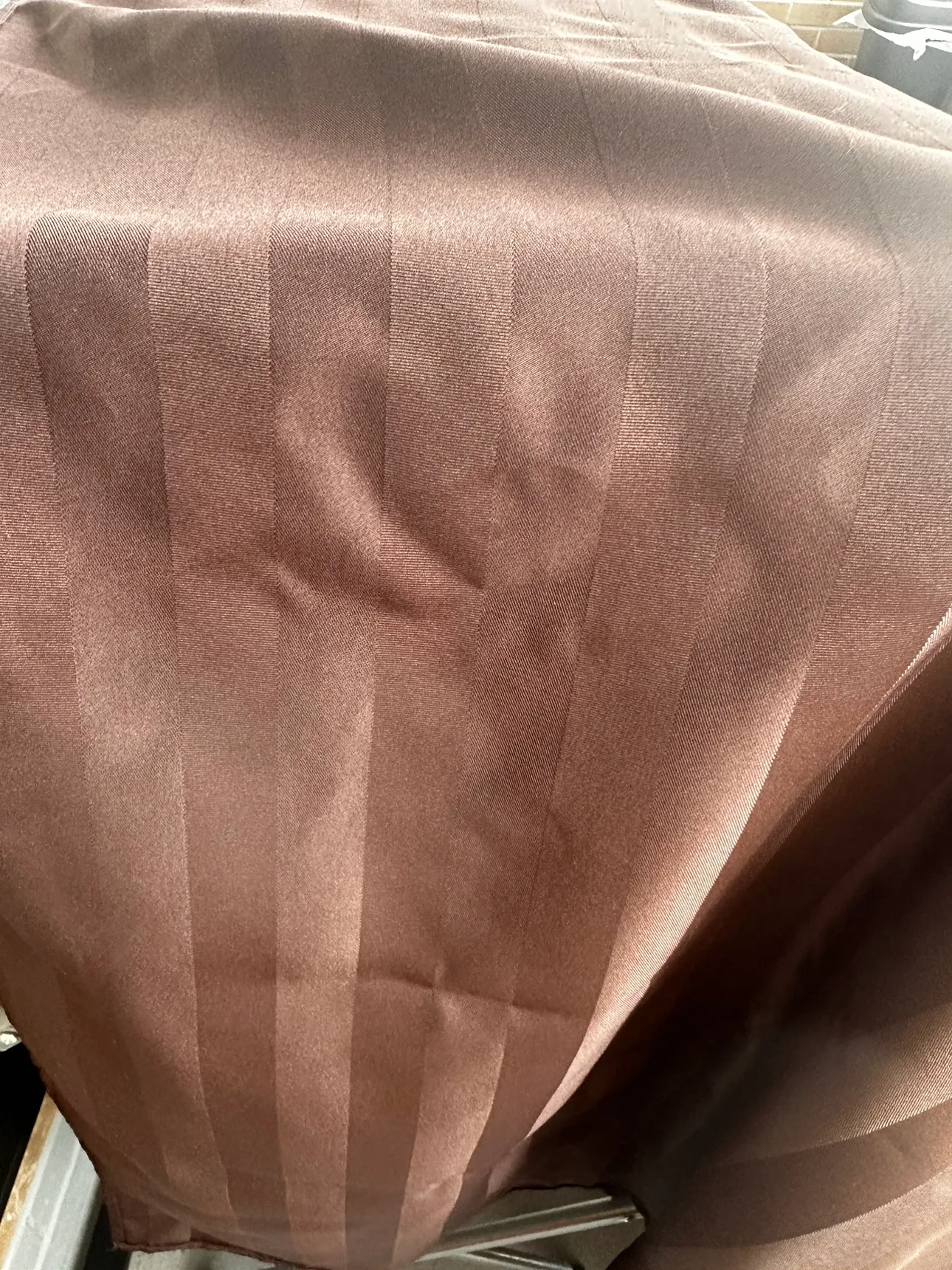 Brown Striped Tablecloth #freecycle image indicator(2)