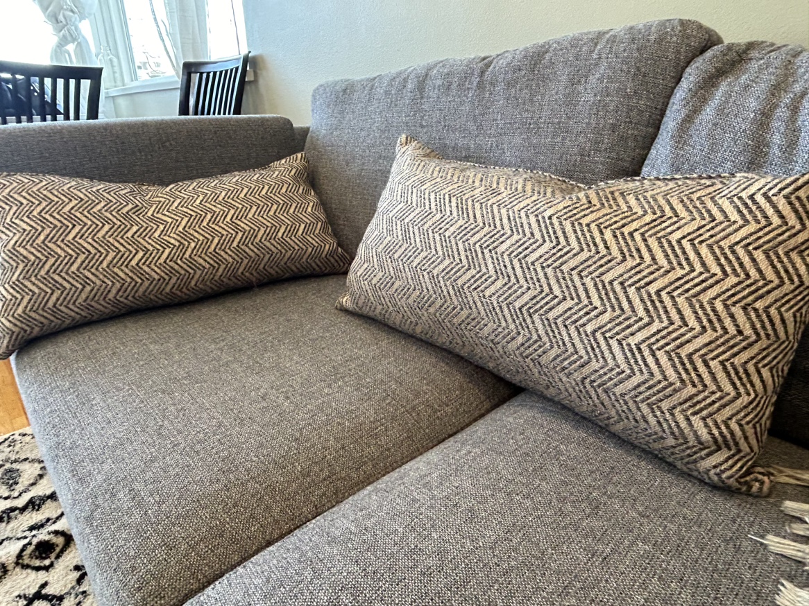 Chevron Pattern Throw Pillows x 2