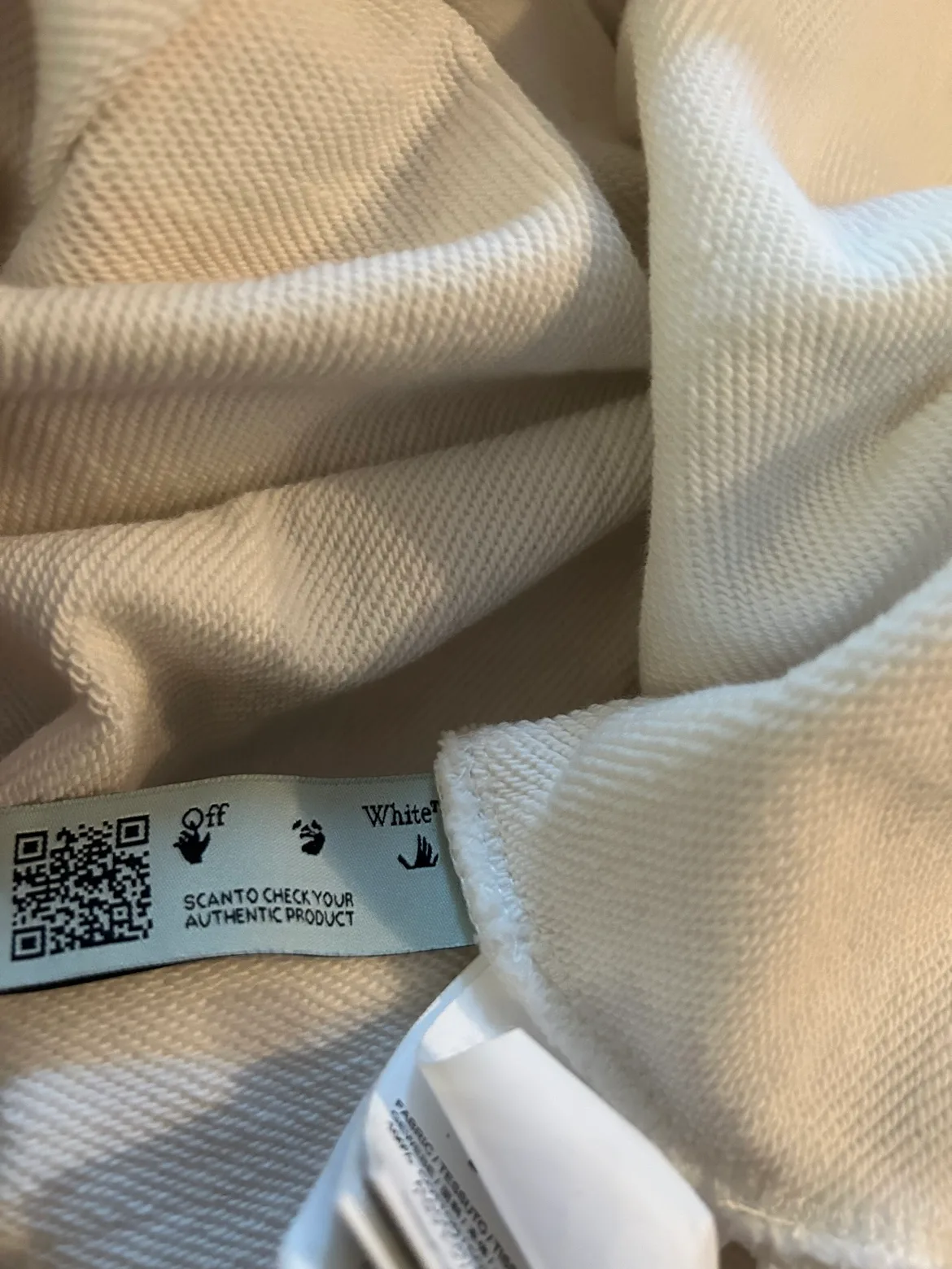 OFF-WHITE Marker Hoodie (White/Red) image indicator(6)