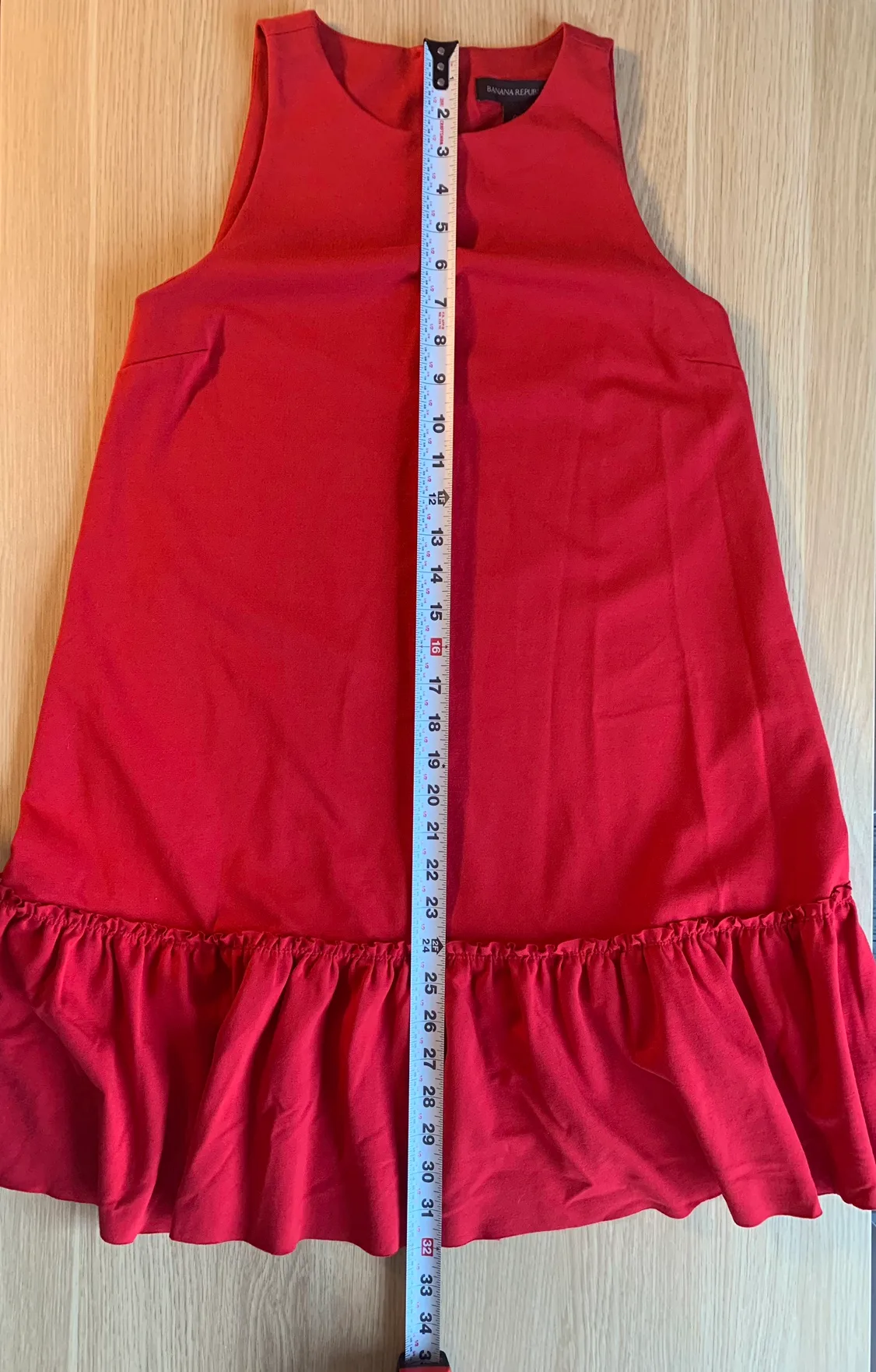 Banana Republic Red Shift Dress w/ Pockets image indicator(5)