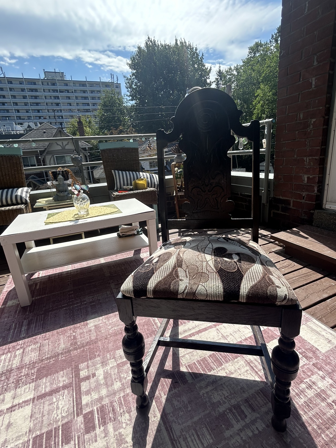 2 Refurbished Antique Carved Wooden Chair - photo 3