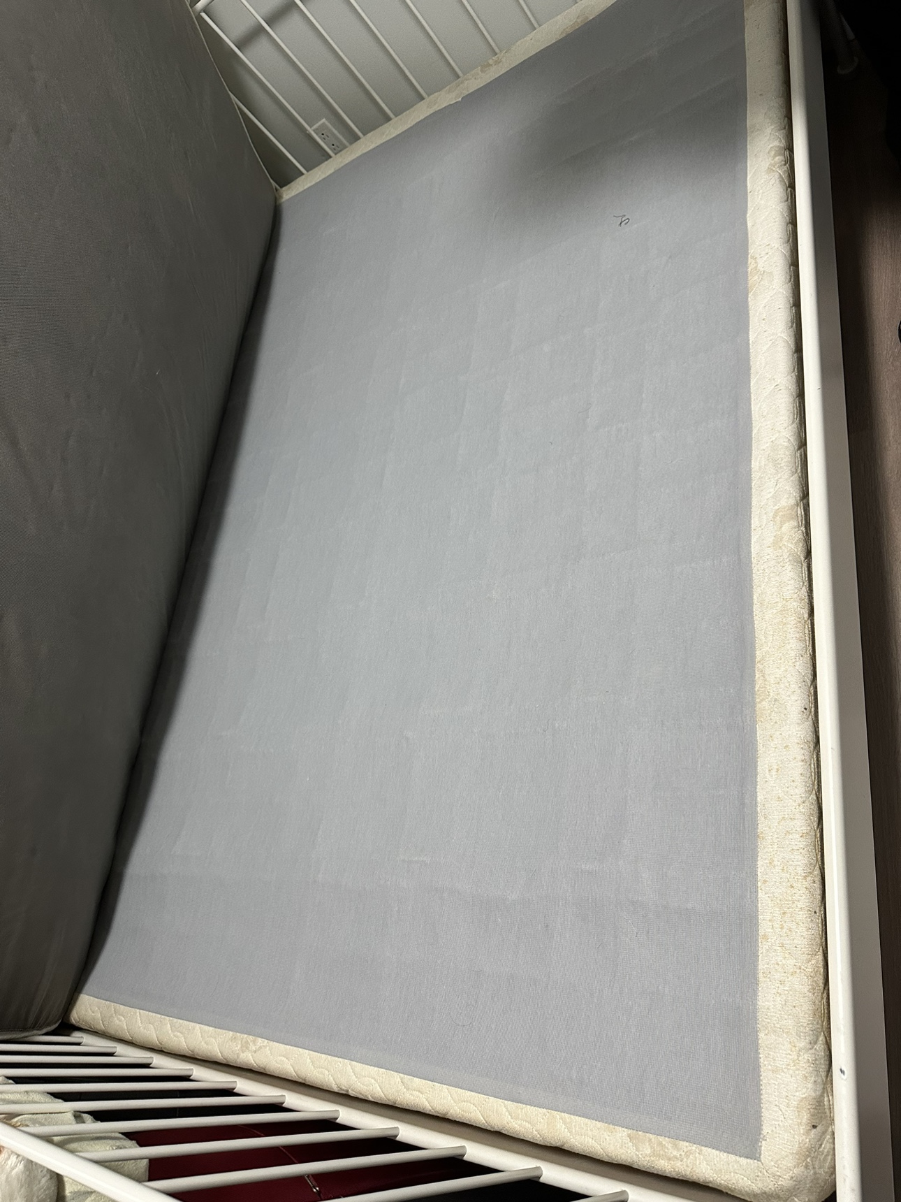 White Metal Bed Frame - photo 4