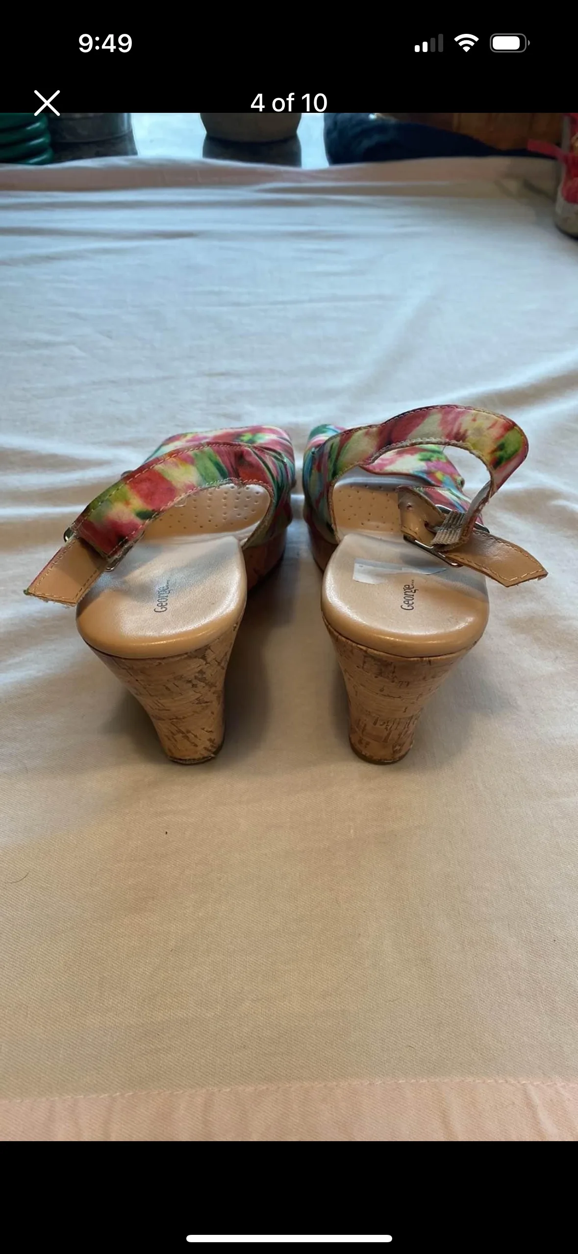 George Open Toed Wedge Sandals 9 image indicator(4)