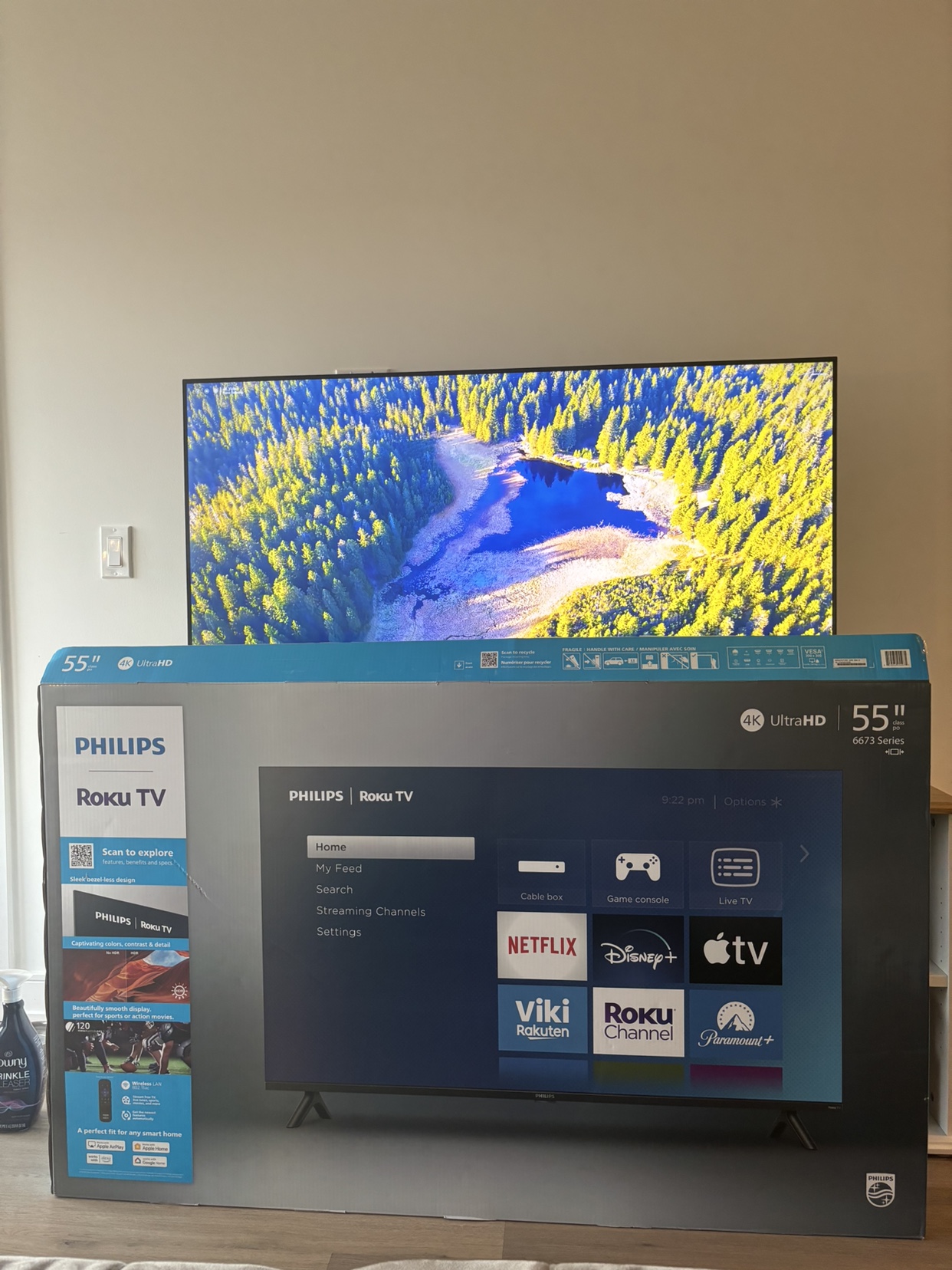 TV Philips 55” 4K Smart UltraHD Roku - photo 3