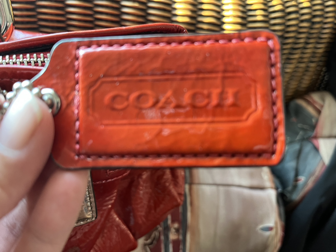 Coach Red Patent Leather Handbag - photo 3