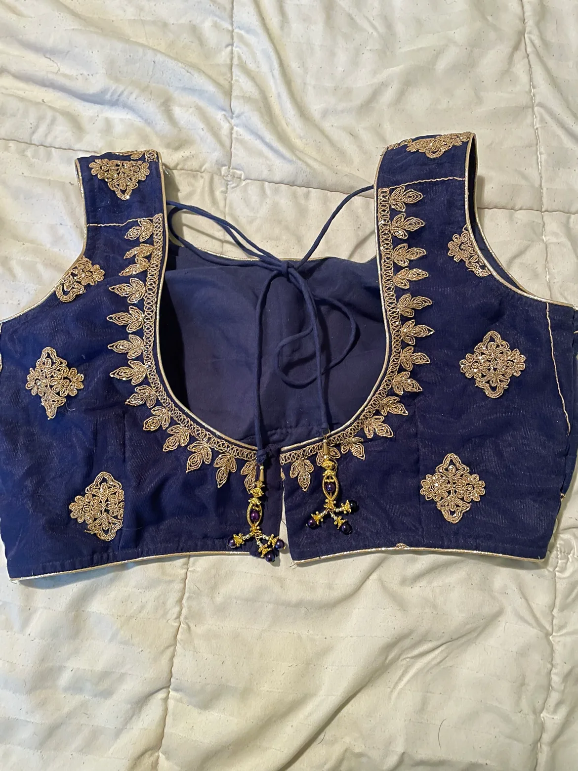 Blue and Gold Blouse image indicator(2)