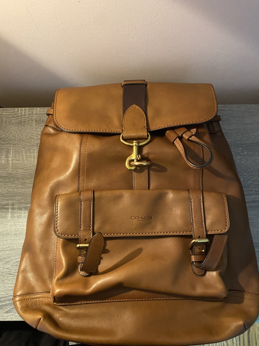 Coach Leather Backpack