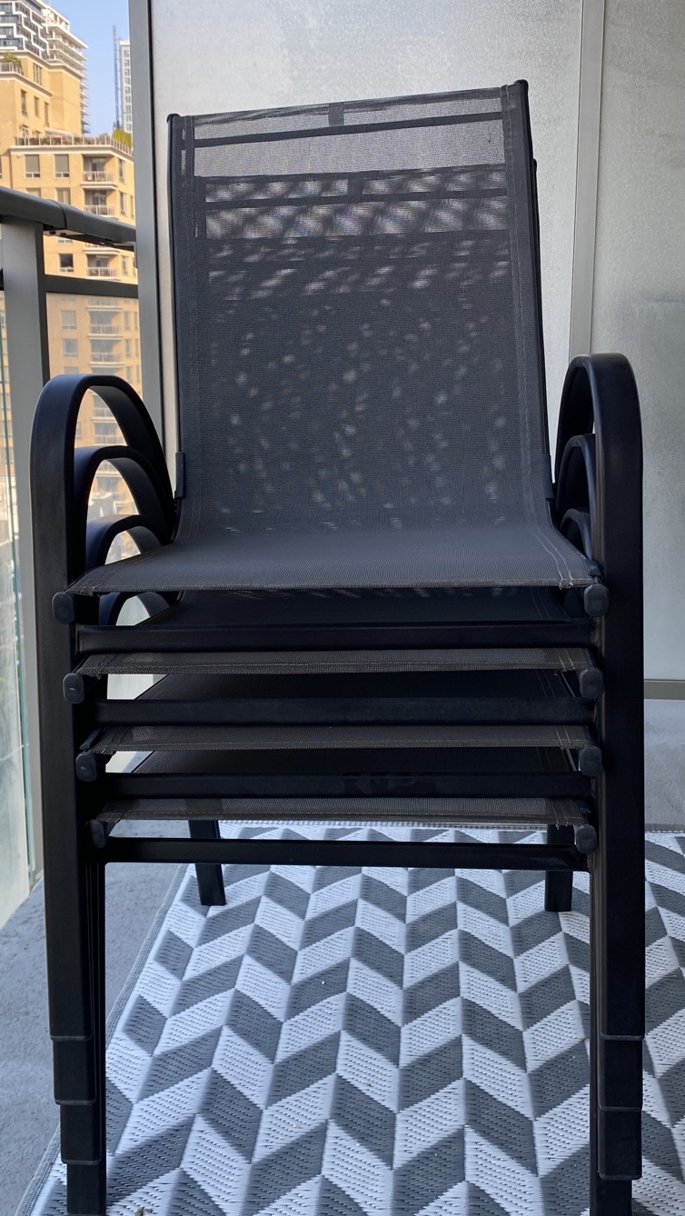 Set of 4 Patio Chairs - photo 2