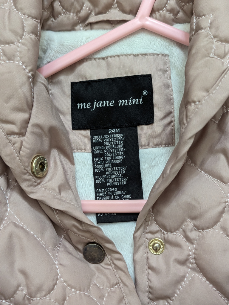 me jane mini girls quilted jacket