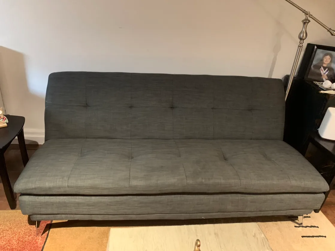 Grey Futon Couch thumbnail