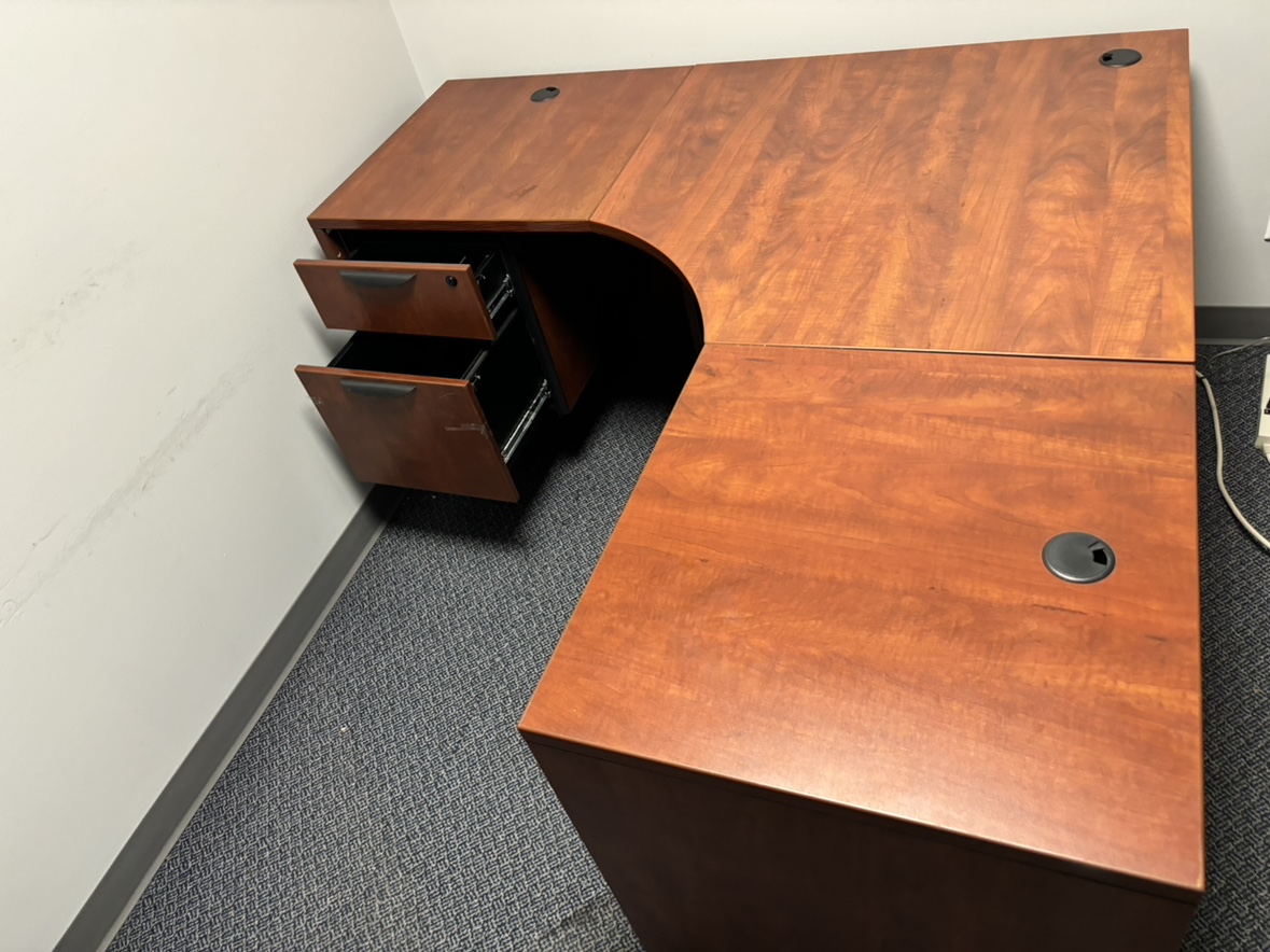Corner Desk with Two Drawers - Heavy - photo 2