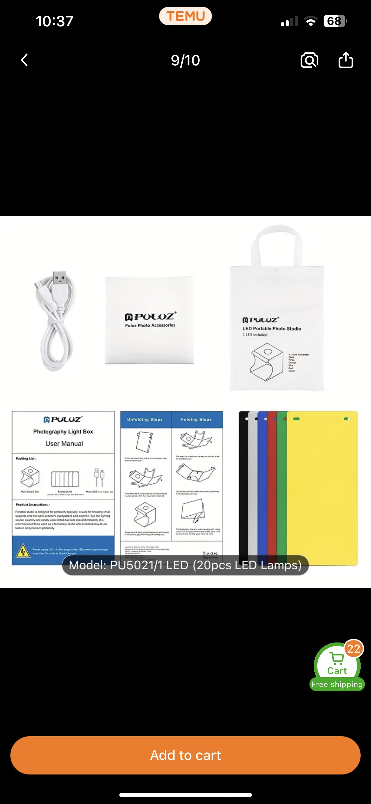 PULUZ Photo Light Box - photo 3
