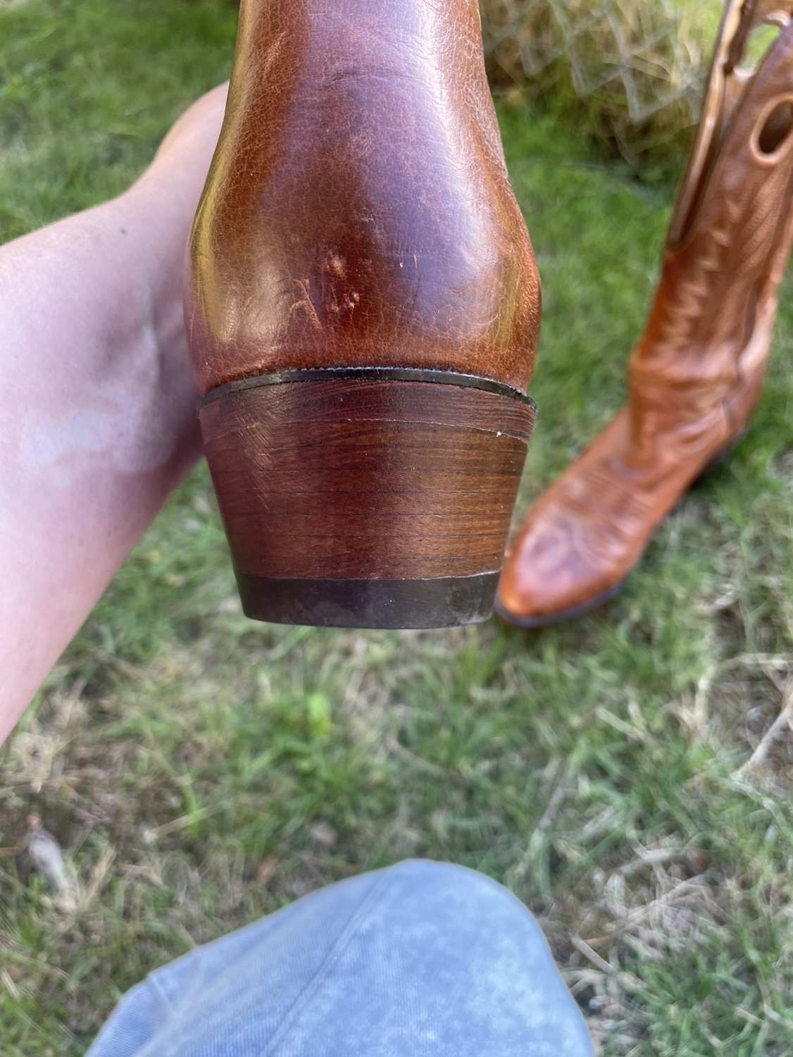 Brown Leather Cowboy Boots Boulet - photo 5