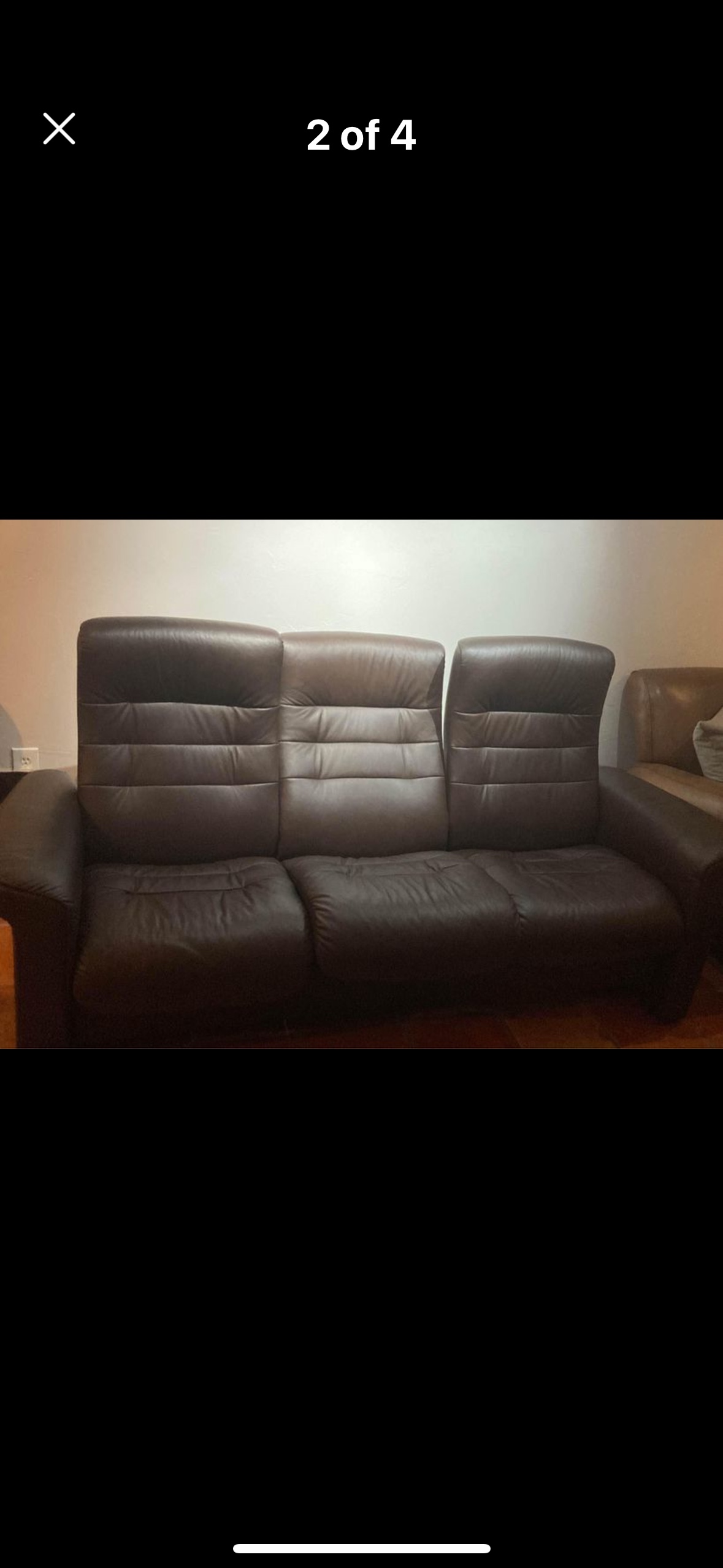 Ekornes Stressless leather couch - photo 4