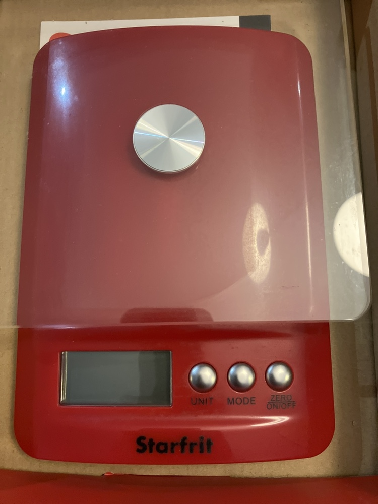 Red Digital Kitchen Scale