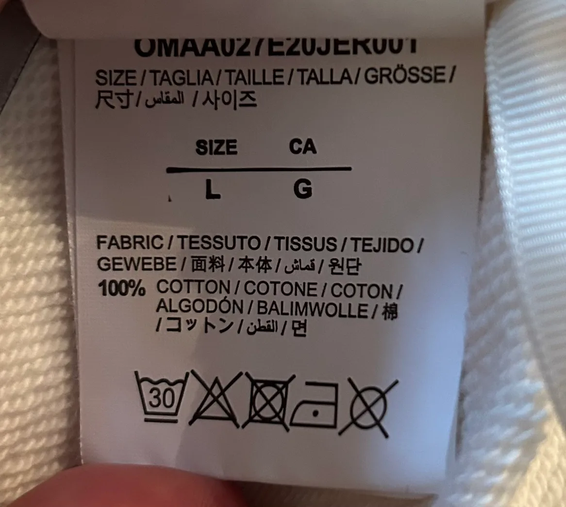 OFF-WHITE Marker Hoodie (White/Red) image indicator(7)