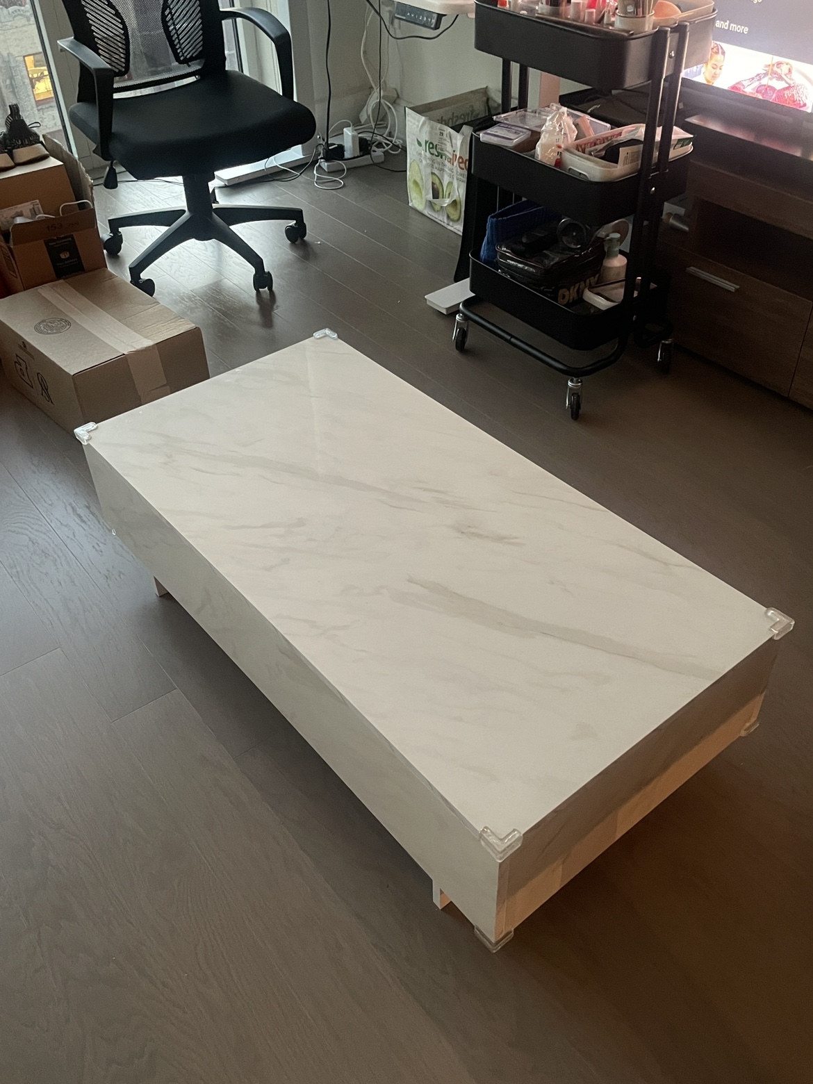 Faux Marble Coffee Table