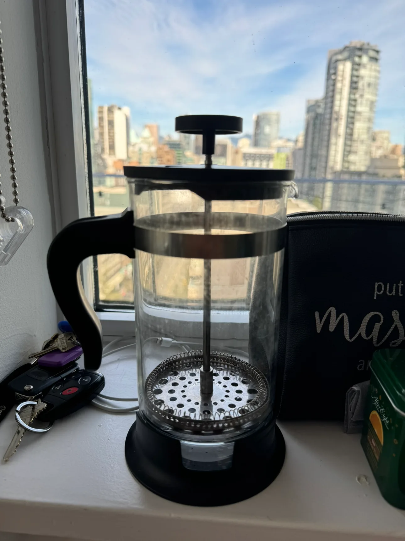 Travel Hair Dryer and French Press thumbnail