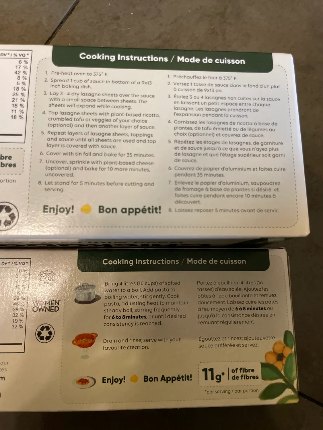 FREE GF VEGAN LINGUINE & RDY BAKE LASAGNA image indicator(3)