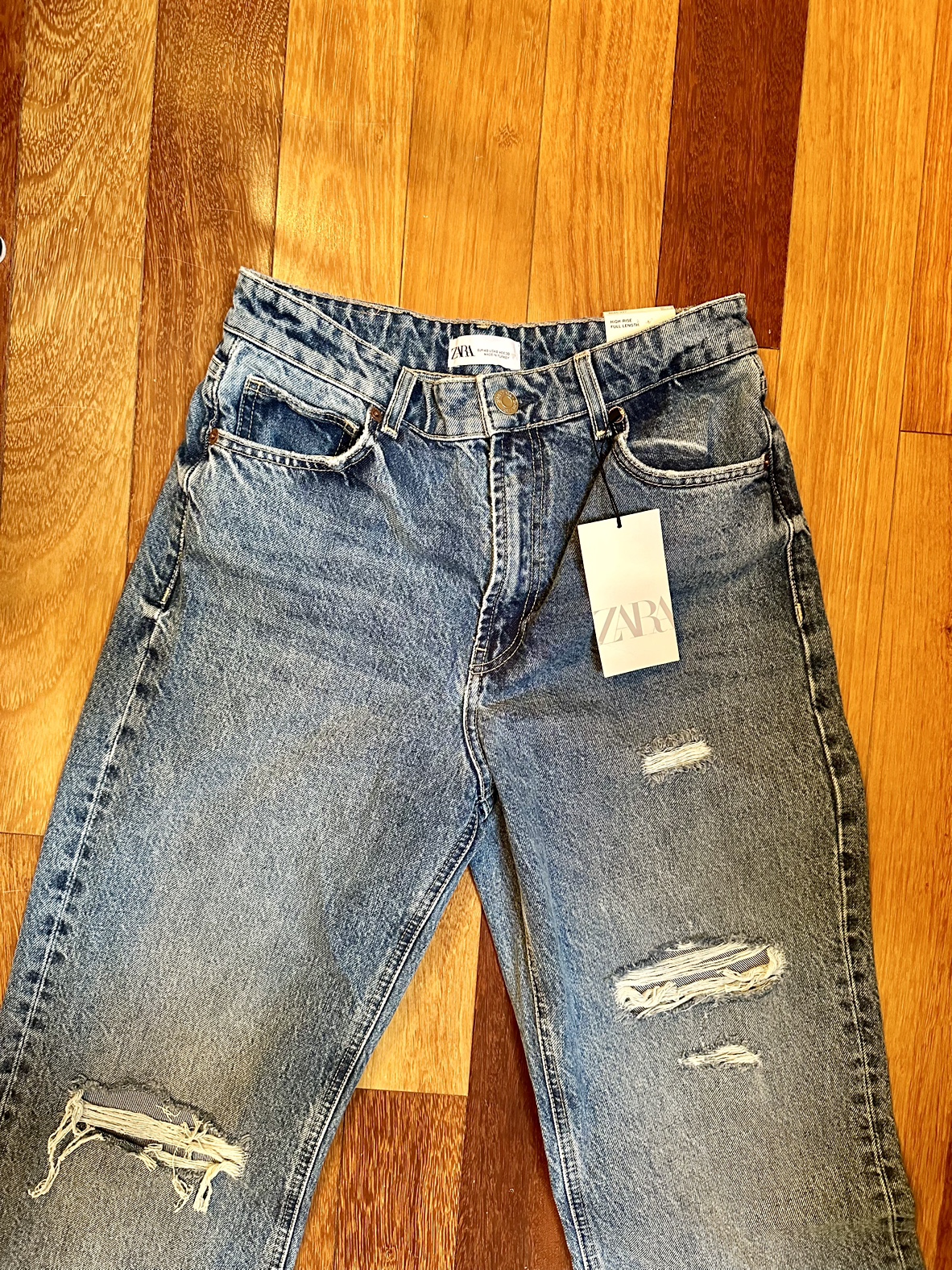 Zara wife leg jeans size 40 brand new with tags - photo 3