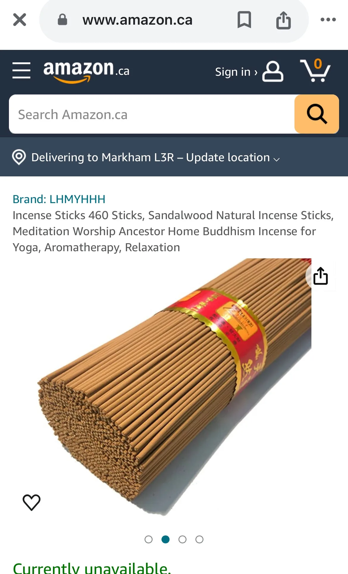 Sandalwood Incense Sticks thumbnail