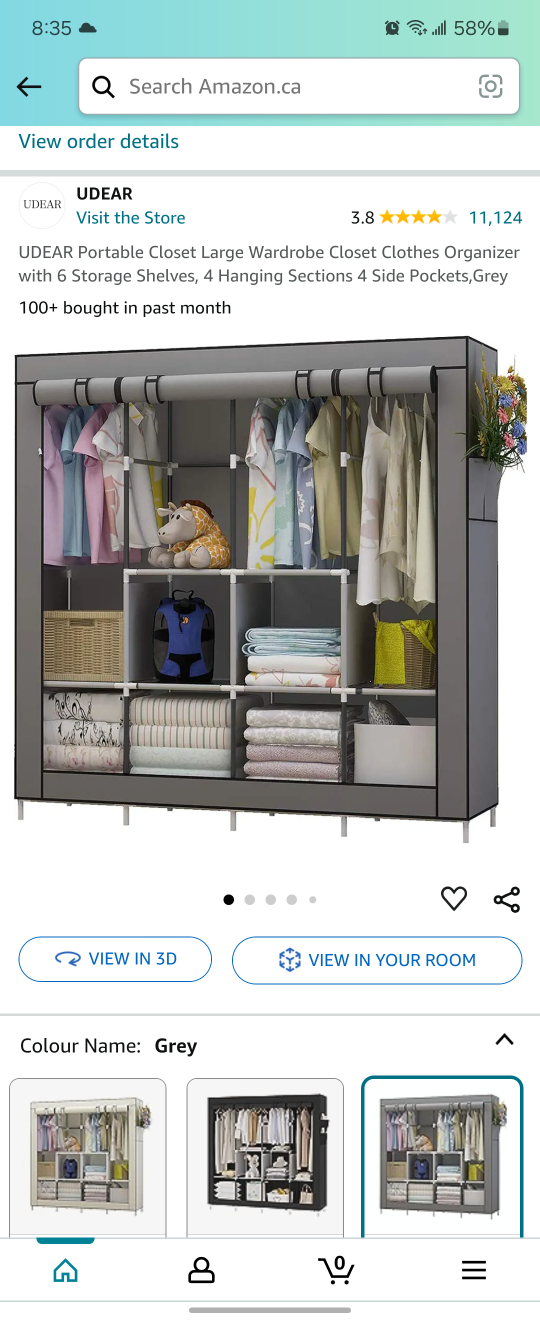 UDEAR Portable Closet Organizer
