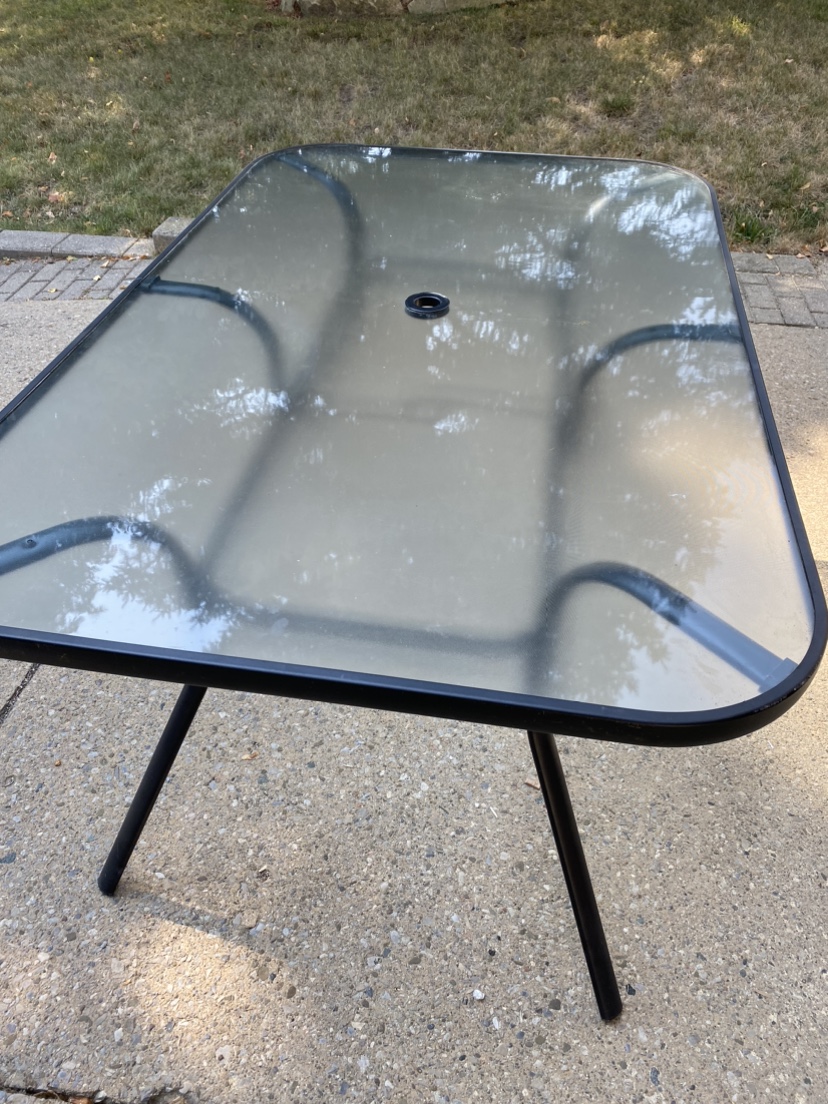 Glass Patio Table