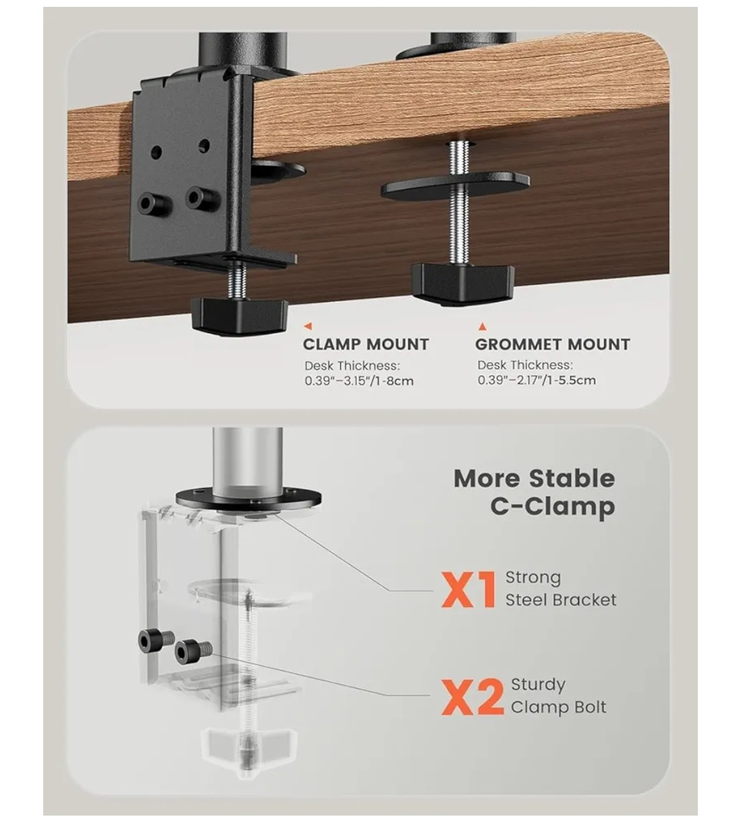 Dual Monitor Desk Mount - photo 5