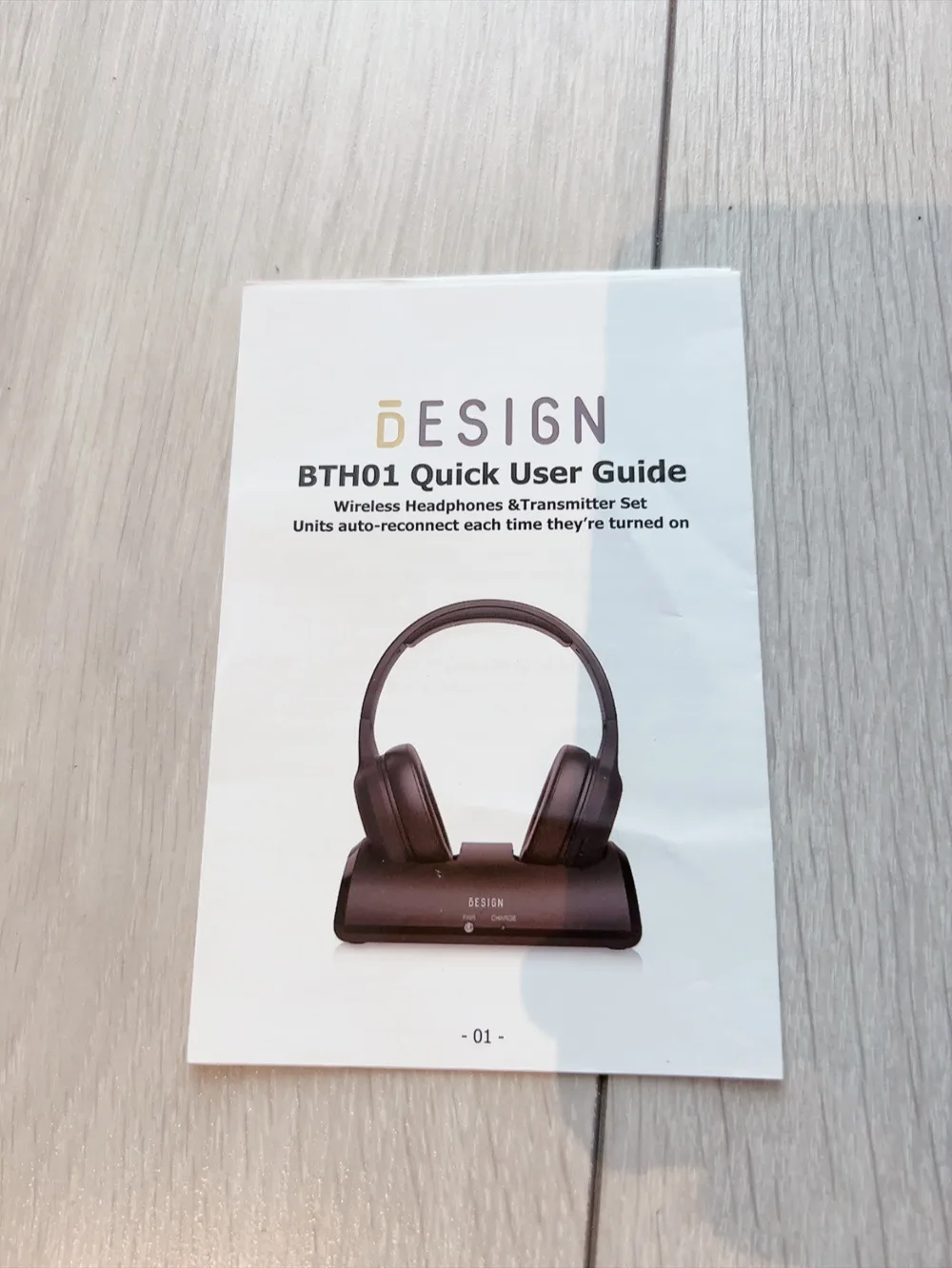 Open box🥕 Wireless Headphone for TV Transmitter Charging Dock image indicator(6)