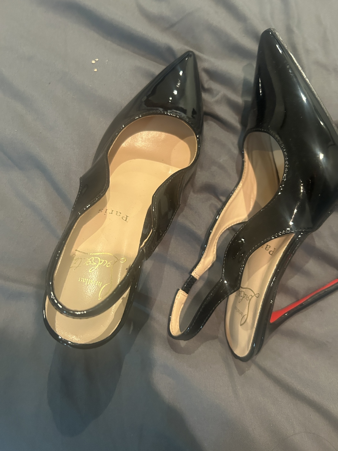 Black Slingback Heels