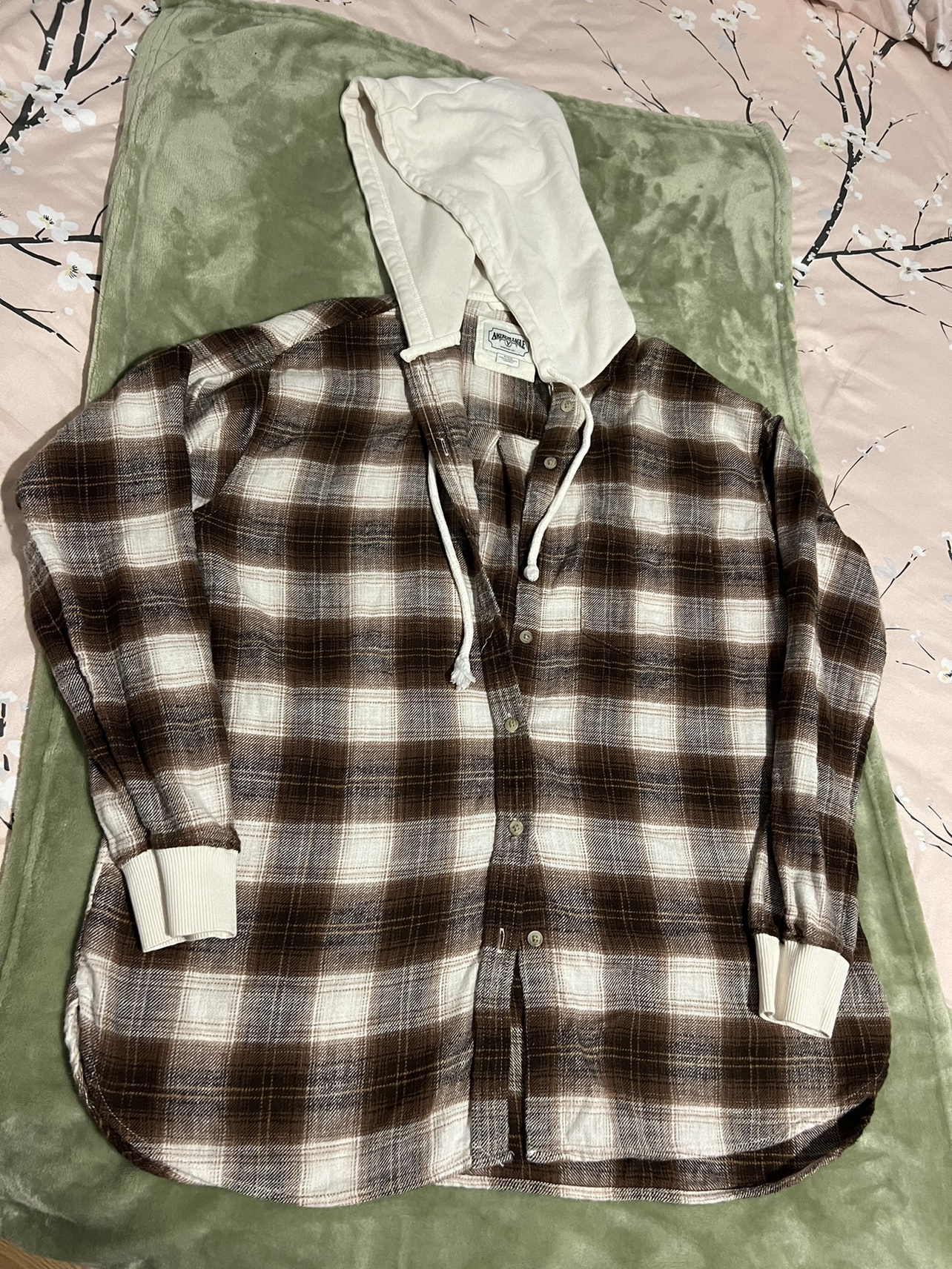 American Eagle Flannel Shirt with Hoodie - photo 2