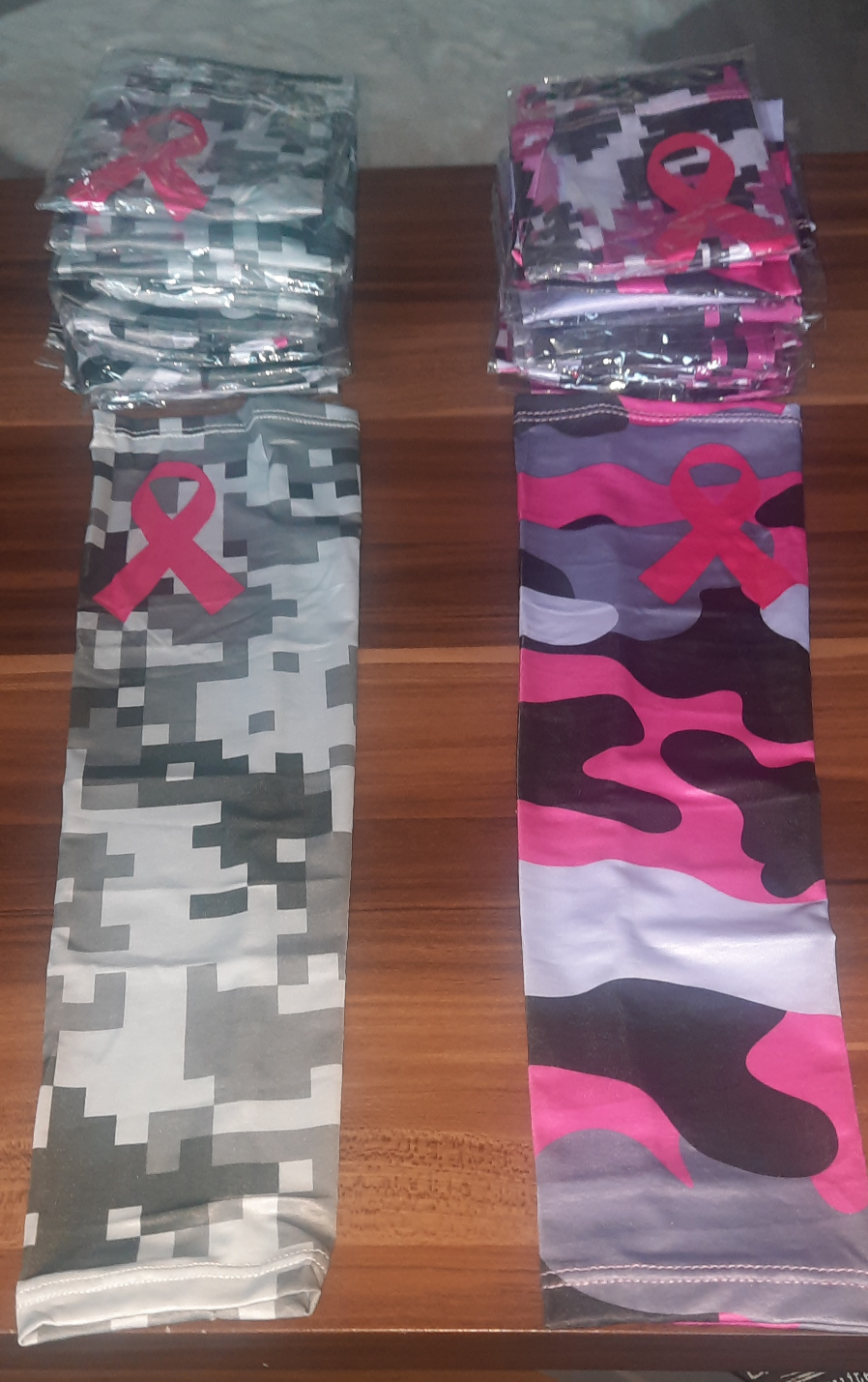 Breast Cancer Awareness compression arm sleeves