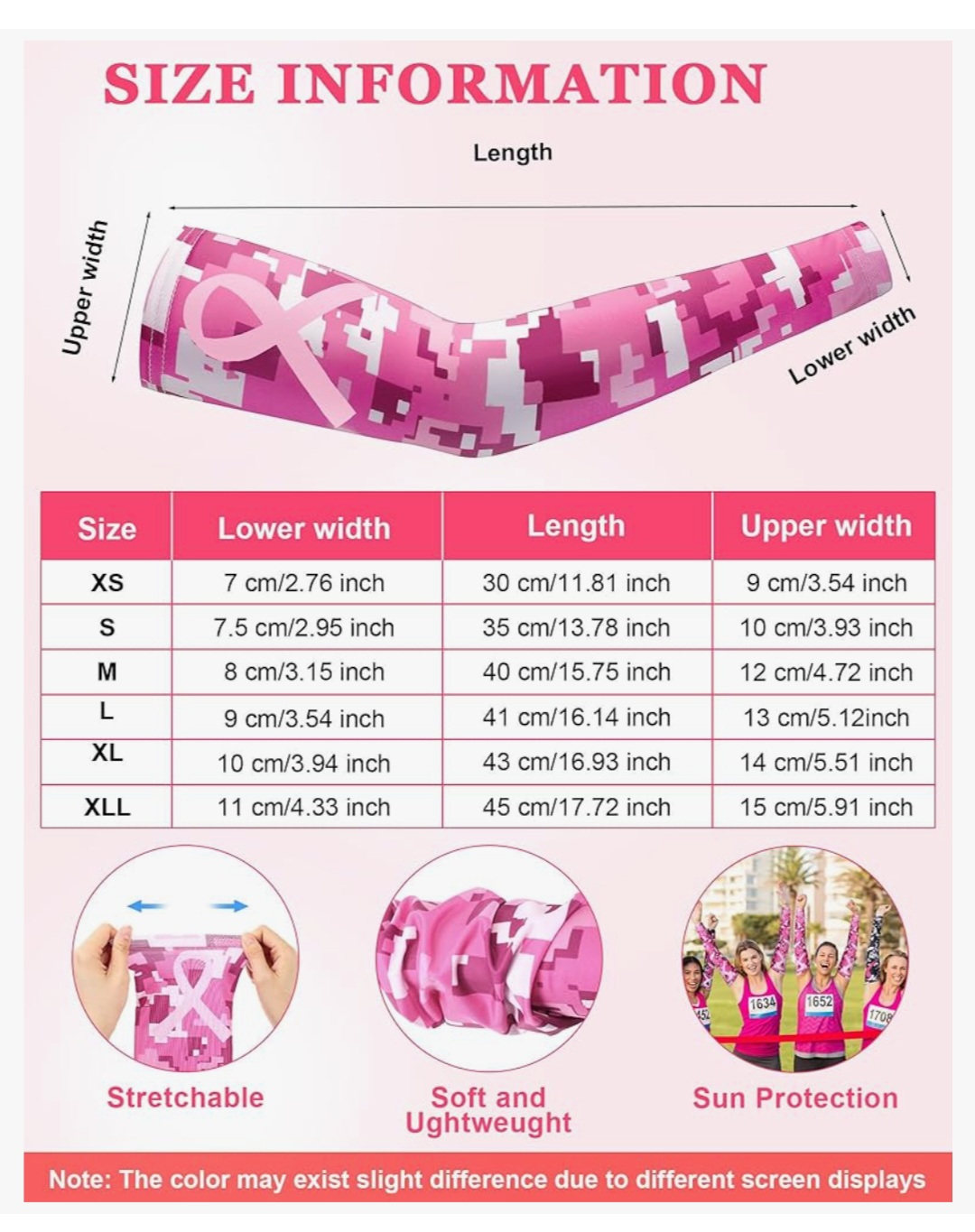 Breast Cancer Awareness compression arm sleeves - photo 3