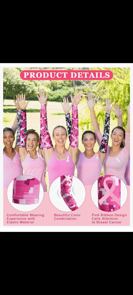 Breast Cancer Awareness compression arm sleeves - photo 5