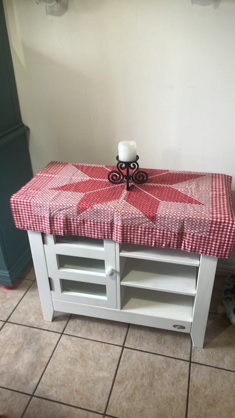 White Cupboard with Glass Door